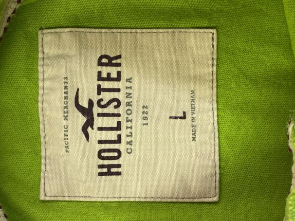 HOLLISTER POLO SHIRT MINIMAL LIME ΑΝΤΡΙΚΟ PRE OWNED L