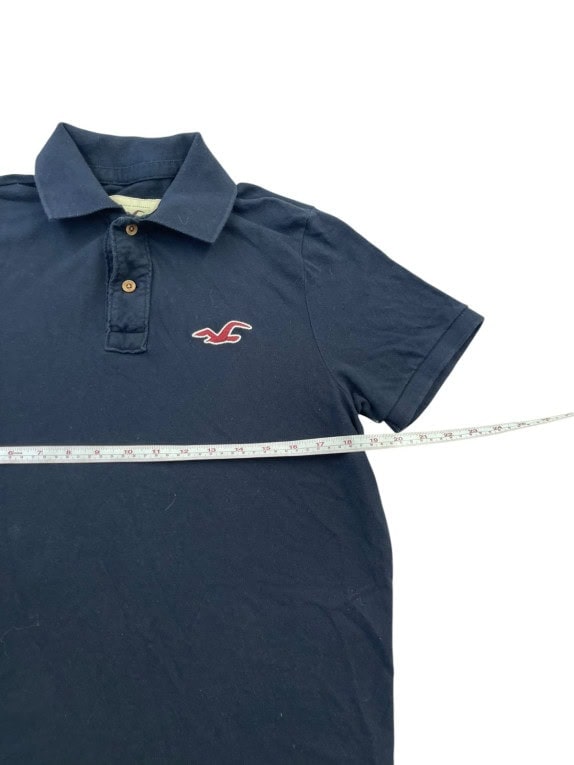HOLLISTER POLO SHIRT MINIMAL NAVY ΑΝΤΡΙΚΟ PRE OWNED S