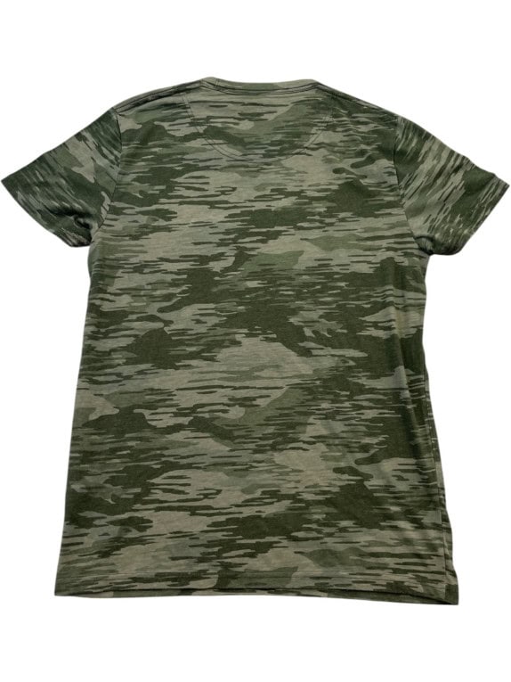 HOLLISTER T SHIRT CAMO OLIVE MENS PRE OWNED S