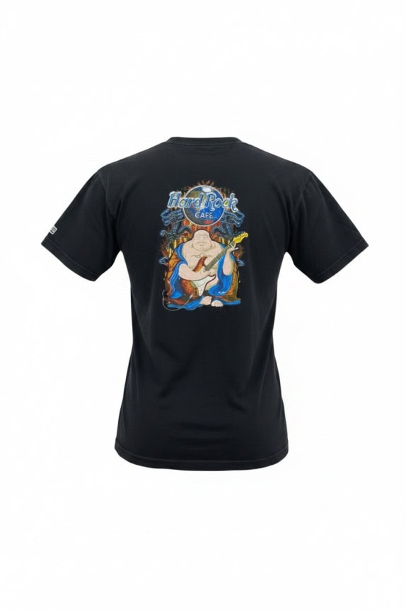 HONG KONG T SHIRT GRAFICA MINIMAL NERA UNISEX PRE OWNED