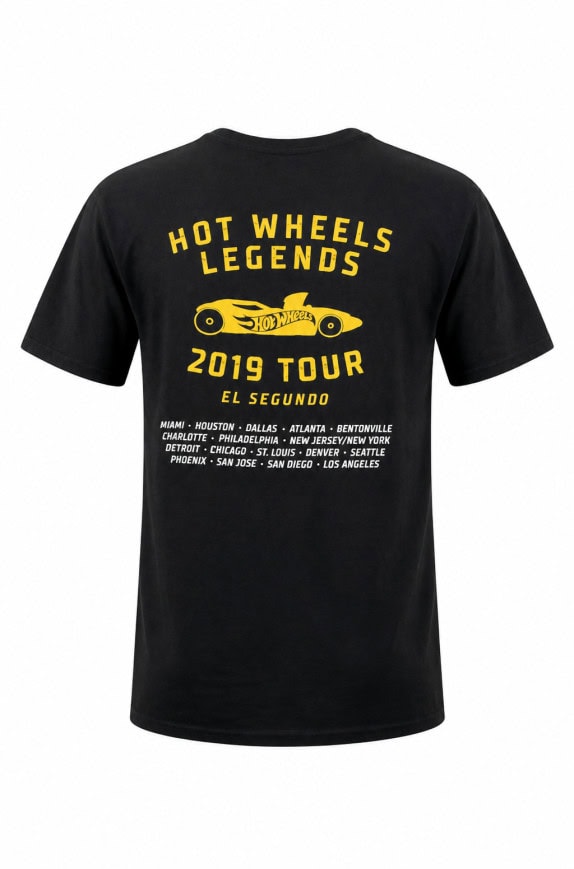 HOT WHEELS GRAPHIC TEE BLACK MEN PRE OWNED M