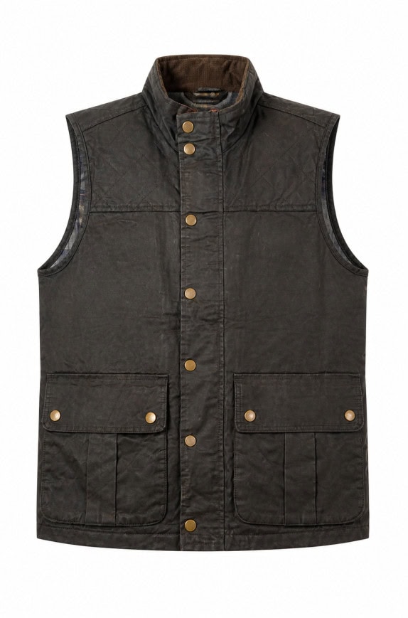 HOUNTAIN 90S AND ISLES GILET WORKWEAR MARRONE UOMO PRE OWNED