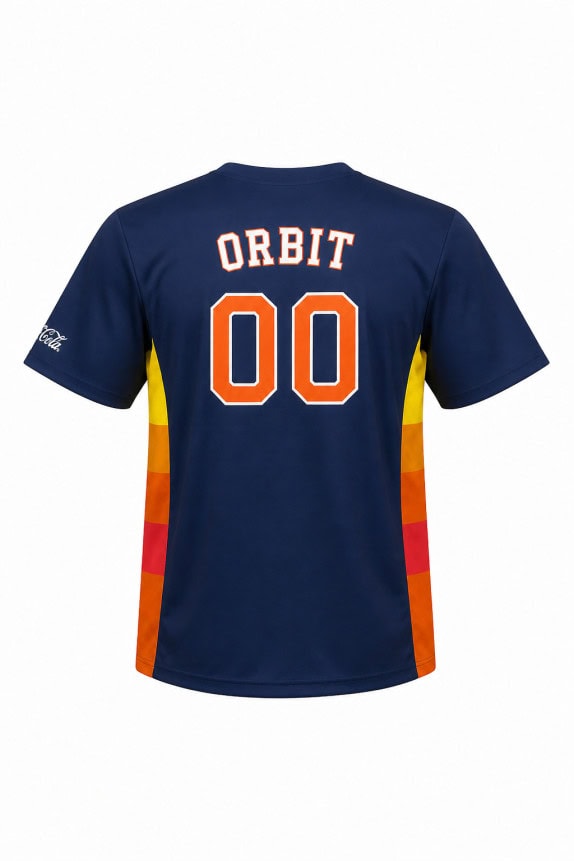 HOUSTON ASTROS BASEBALL JERSEY SPORTY NAVY UNISEX PRE OWNED XL