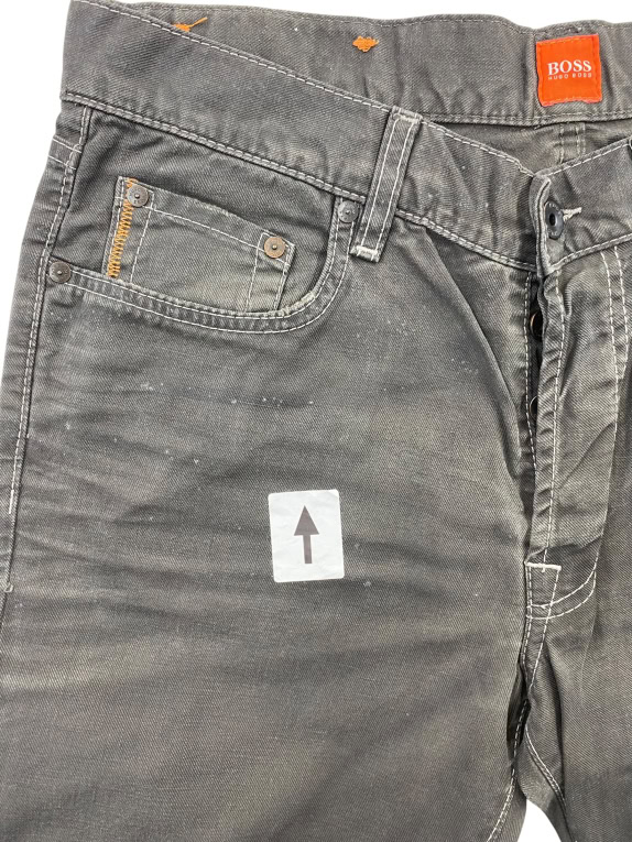 HUGO BOSS ΠΑΝΤΕΛΟΝΙ DENIM VINTAGE LOGO ΓΚΡΙ ΑΝΔΡΙΚΟ M