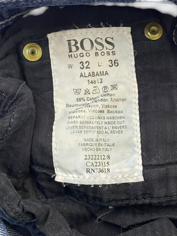 HUGO BOSS ΤΖΙΝ ΠΑΝΤΕΛΟΝΙ WASHED ΜΠΛΕ ΑΝΤΡΙΚΟ PRE OWNED S