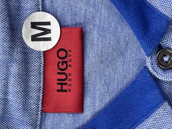HUGO POLO SHIRT MINIMAL BLUE ΑΝΤΡΙΚΟ PRE OWNED M
