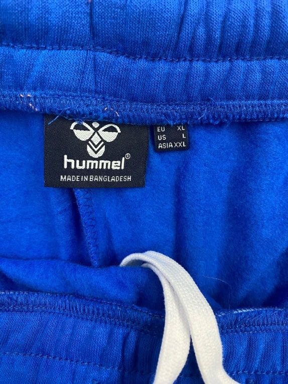 Hummel Παντελόνι Φόρμας Athletic Λογότυπο Μπλε Ρουά Unisex XL