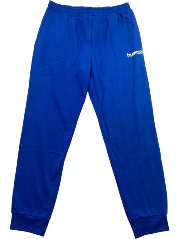 Hummel Pantaloni da tuta Athletic con logo blu royal unisex XL