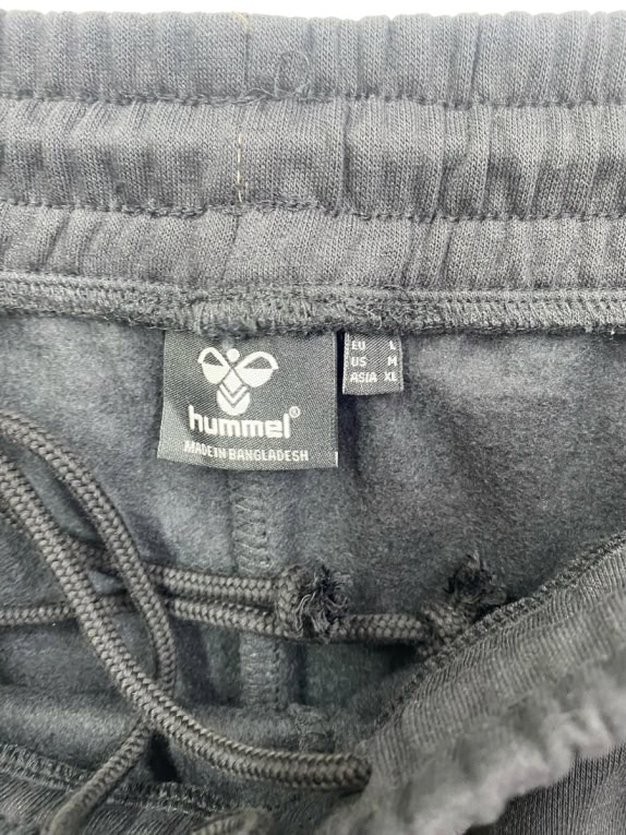 HUMMEL JOGGERS CHEVRON LOGO BLACK MEN'S L