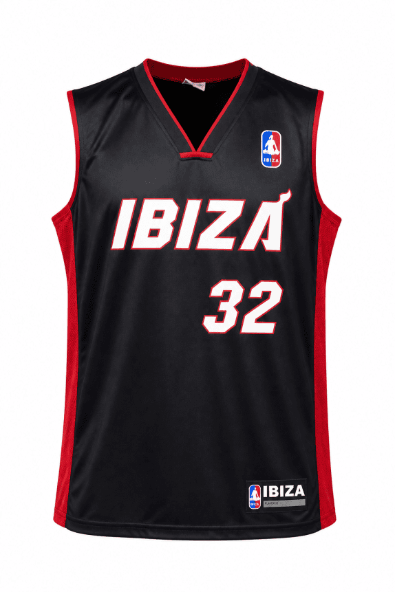 IBIZA GRAPHIC JERSEY STYLED BLACK RED ΑΝΤΡΙΚΟ PRE OWNED L