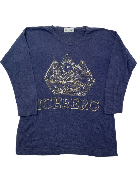 ICEBERG ΜΠΛΟΥΖΑ GRAPHIC NAVY ΓΥΝΑΙΚΕΙΟ PRE OWNED L