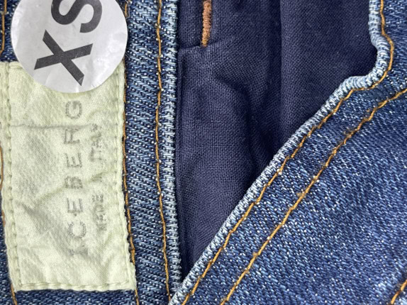 ICEBERG JEANS CLASSIC WASHED BLUE WOMEN PRE OWNED XS