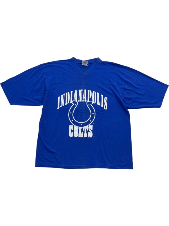Indianapolis Colts T-Shirt con logo blu unisex XL