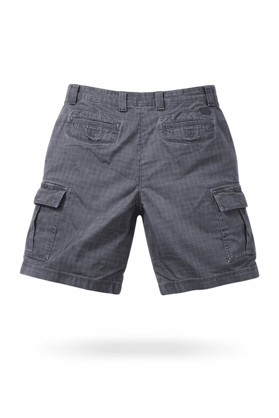 IZOD CARGO SHORTS MINIMAL GRIGIO UOMO PRE OWNED L