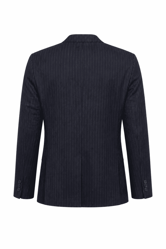 00s NIAMA BASIC BLAZER PINSTRIPE NAVY ΑΝΤΡΙΚΟ PRE OWNED L
