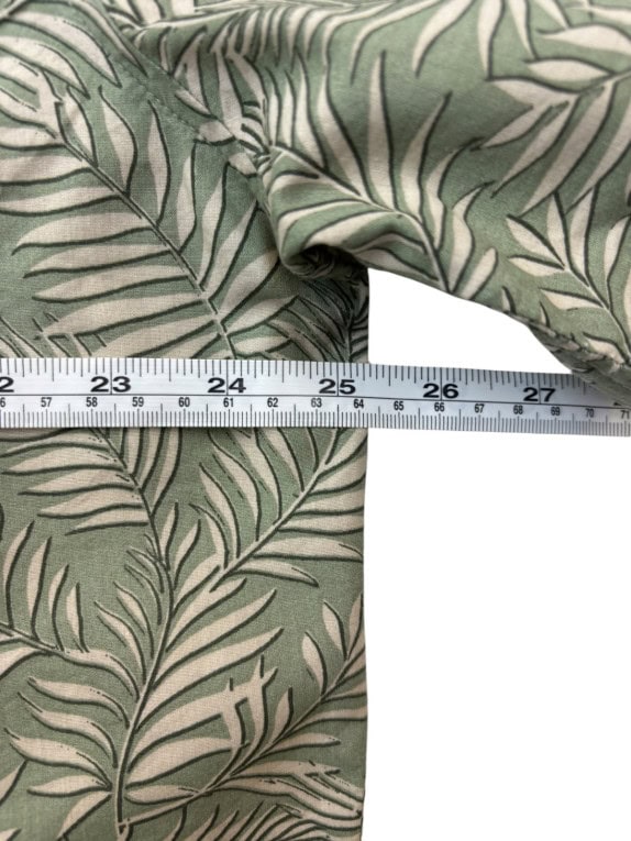 JACHS ΠΟΥΚΑΜΙΣΟ LEAF PRINT ΠΡΑΣΙΝΟ ΑΝΤΡΙΚΟ PRE OWNED L