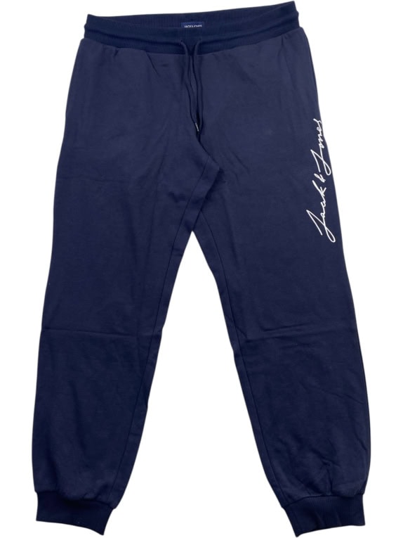 JACK & JONES Ανδρικό Παντελόνι Φόρμας Μπλε Σκούρο XL