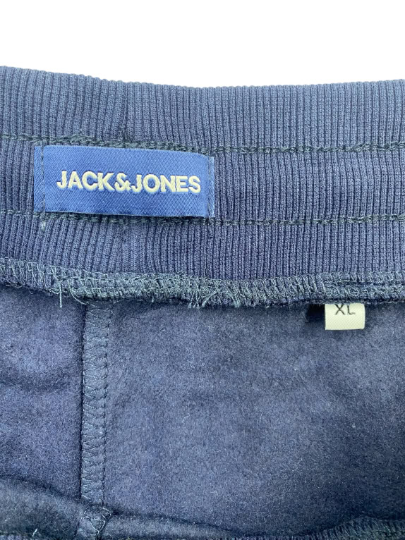 JACK & JONES Ανδρικό Παντελόνι Φόρμας Μπλε Σκούρο XL