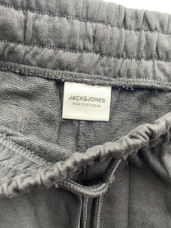 Jack & Jones Sweatpants Casual Zip Pockets Black Men S
