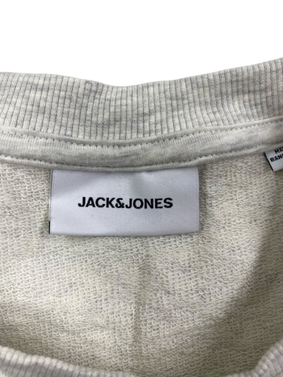 Jack & Jones Φούτερ Casual Λογότυπο Γκρι Ανδρικό L