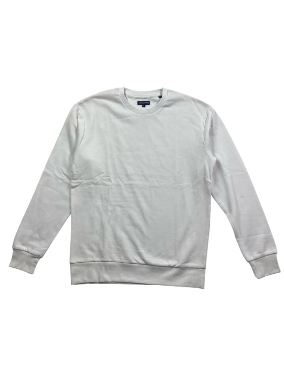 Jack & Jones Φούτερ Casual Μονόχρωμο Λευκό Ανδρικό L