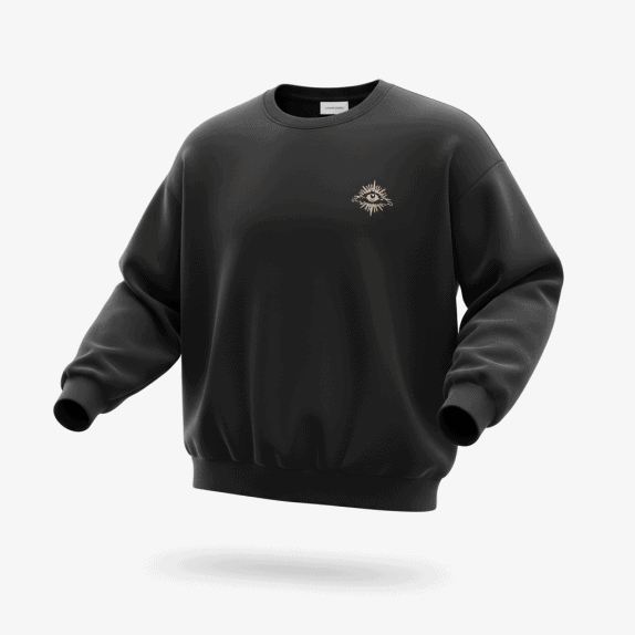 JACK & JONES Felpa girocollo casual con logo grafico nera da uomo L/XL