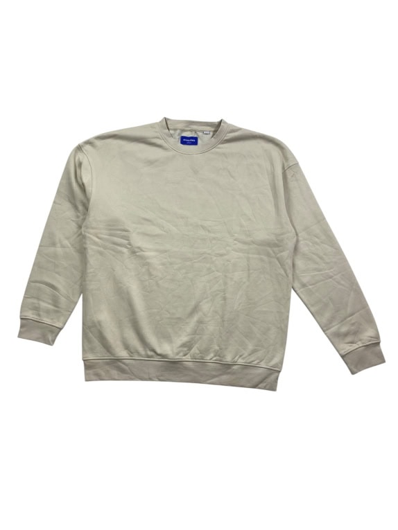 Jack & Jones Φούτερ Crewneck Casual Λογότυπο Μπεζ Ανδρικό L