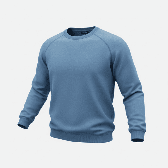 JACK & JONES Φούτερ Crewneck Casual Μονόχρωμο Μπλε Ανδρικό L