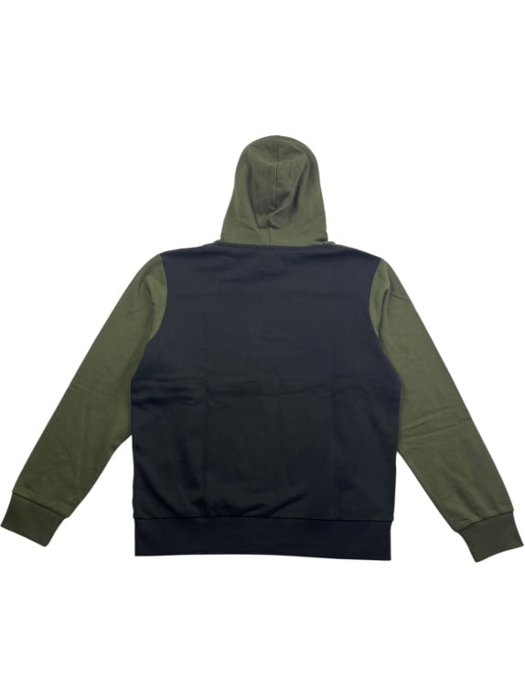 Jack & Jones Φούτερ Hoodie Colorblock Casual Logo Χακί Μαύρο Ανδρικό L