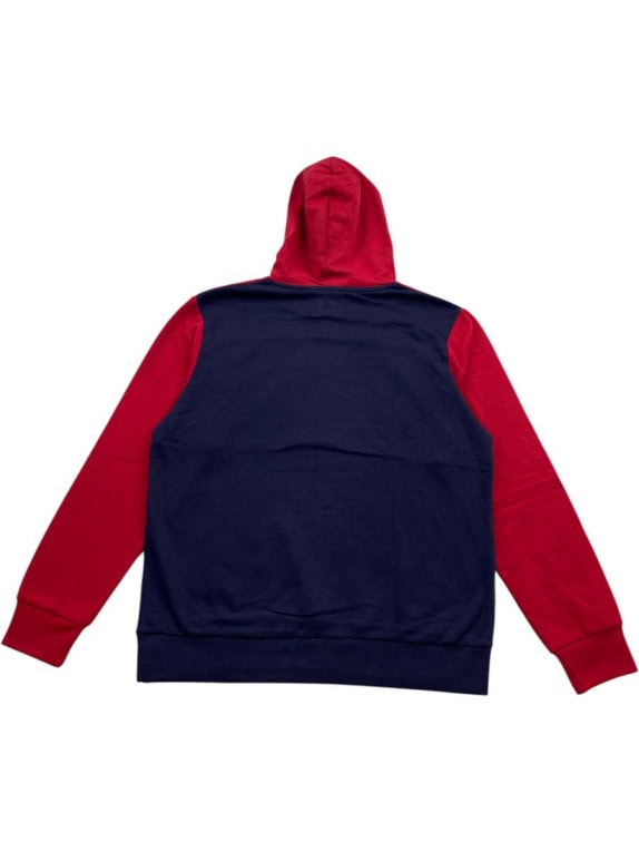 JACK & JONES FELPA CON CAPPUCCIO COLORBLOCK ROSSO/BIANCO/NAVY DA UOMO XL