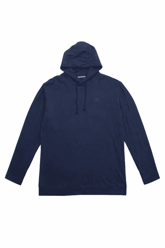 JACK & JONES FELPA CON CAPPUCCIO TEXTURED NAVY BLUE DA UOMO 3XL