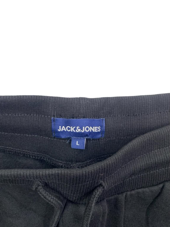 JACK & JONES ΠΑΝΤΕΛΟΝΙ ΦΟΡΜΑΣ CASUAL LOGO ΜΑΥΡΟ ΑΝΔΡΙΚΟ L