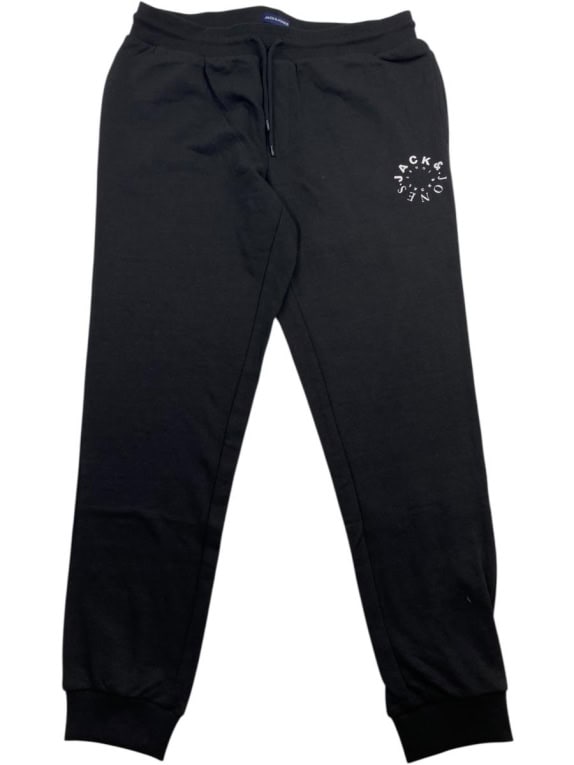 JACK & JONES Pantaloni della tuta jogger con logo circolare neri da uomo XL