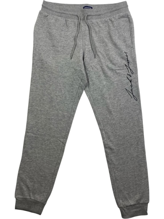 JACK & JONES ΠΑΝΤΕΛΟΝΙ ΦΟΡΜΑΣ SCRIPT LOGO ΓΚΡΙ ΑΝΔΡΙΚΟ L-XL