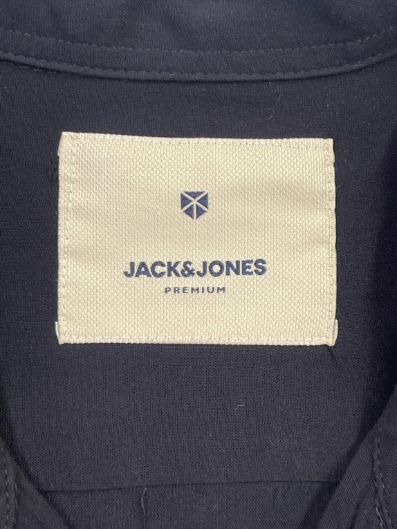 Jack & Jones Premium Μαύρο Κοντομάνικο Πουκάμισο
