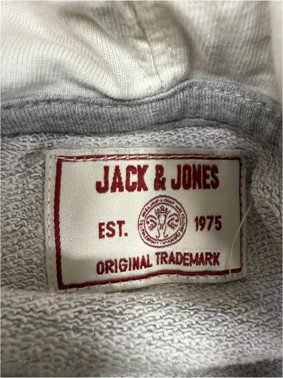 JACK & JONES ΡΙΓΕ HOODIE ΜΕ ΚΟΝΤΑ ΜΑΝΙΚΙΑ (Αμάνικο) - M/L