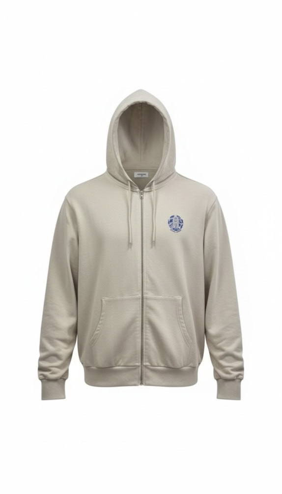 JACK & JONES GIACCA CON CAPPUCCIO SURF LOGO BEIGE UOMO 4XL