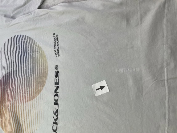 JACK JONES T SHIRT GRAPHIC ΑΝΟΙΧΤΟ ΓΚΡΙ ΑΝΤΡΙΚΟ PRE OWNED XL