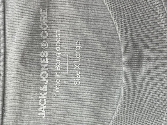 JACK JONES T SHIRT GRAPHIC ΑΝΟΙΧΤΟ ΓΚΡΙ ΑΝΤΡΙΚΟ PRE OWNED XL
