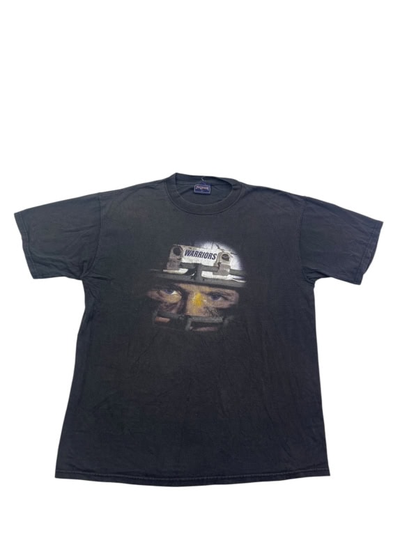 JANSPORT GRAPHIC TEE STREETWEAR FADED BLACK UNISEX PRE OWNED L