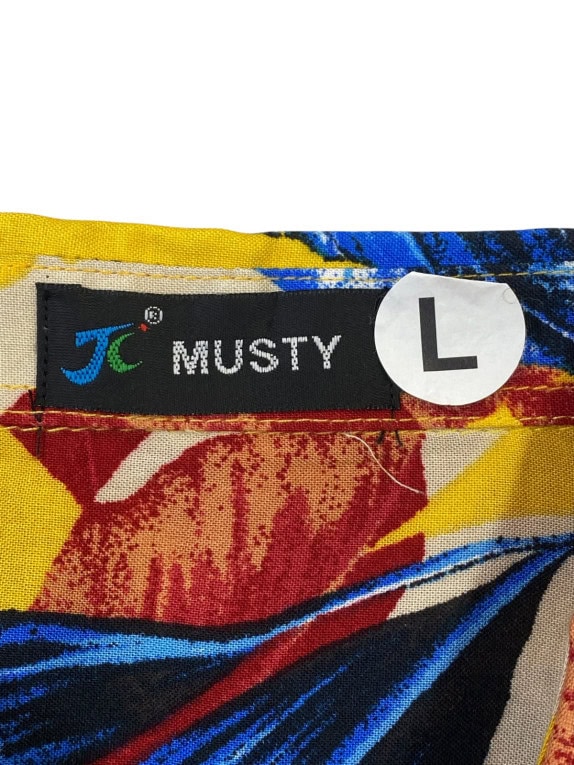 JC MUSTY ΠΟΥΚΑΜΙΣΟ GRAPHIC ΚΙΤΡΙΝΟ ΑΝΤΡΙΚΟ PRE OWNED L