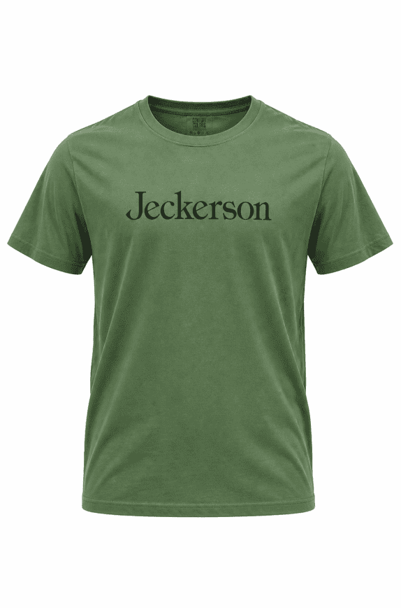 JECKERSON T SHIRT GRAPHIC MINIMAL VERDE UOMO PRE OWNED M