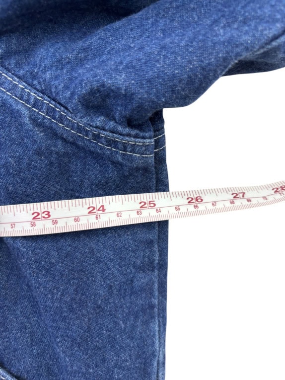JERZEES FELPA CON CAPPUCCIO DENIM BLUE UOMO PRE OWNED M