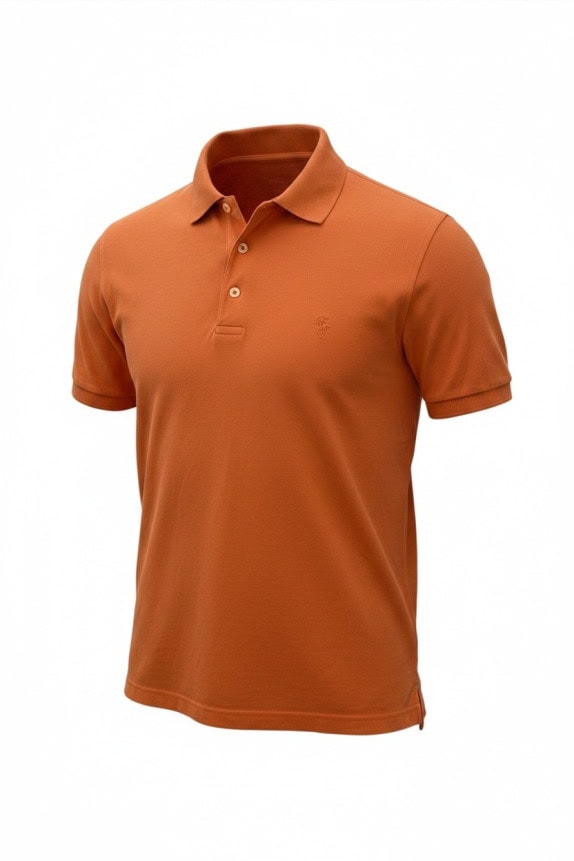 JOOP POLO SHIRT MINIMAL RUST ORANGE MENS PRE OWNED M