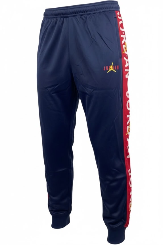JORDAN Pantaloni della tuta con logo laterale blu da uomo XL