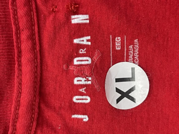 JORDAN GRAPHIC TEE RED MENS PRE OWNED XL