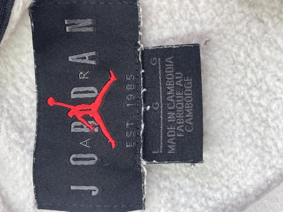 JORDAN HOODIE STREETWEAR OFF WHITE UNISEX PRE OWNED L