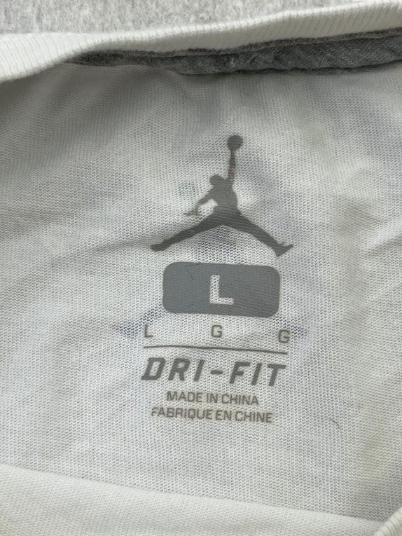 JORDAN ΚΟΝΤΟΜΑΝΙΚΗ ΜΠΛΟΥΖΑ GRAPHIC SPORTSWEAR ΛΕΥΚΟ ΑΝΤΡΙΚΟ PRE OWNED L