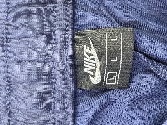JORDAN PANTALONI TUTA STREETWEAR BLU UOMO PRE OWNED L