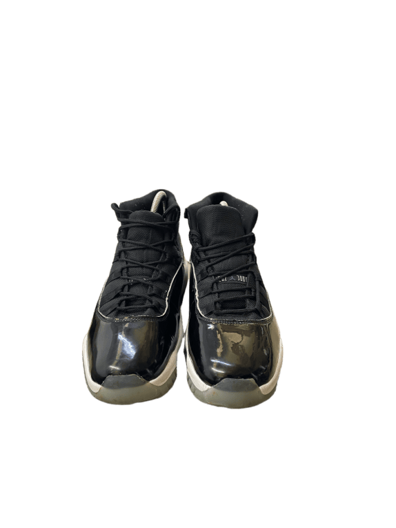 NIKE AIR JORDAN 11 RETRO SPACE JAM SNEAKERS BLACK BLUE MENS PRE OWNED EU 44